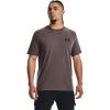 imageUnder Armour Mens Sportstyle Left Chest Short Sleeve TShirt057 Ash Taupe   Black