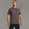 imageUnder Armour Mens Sportstyle Left Chest Short Sleeve TShirt057 Ash Taupe   Black
