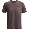 imageUnder Armour Mens Sportstyle Left Chest Short Sleeve TShirt057 Ash Taupe   Black