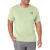 imageUnder Armour Mens Sportstyle Left Chest Short Sleeve TShirt370 Phosphor Green   Black