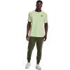 imageUnder Armour Mens Sportstyle Left Chest Short Sleeve TShirt370 Phosphor Green   Black