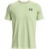 imageUnder Armour Mens Sportstyle Left Chest Short Sleeve TShirt370 Phosphor Green   Black