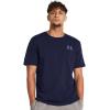 imageUnder Armour Mens Sportstyle Left Chest Short Sleeve TShirt410 Midnight Navy   White