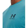 imageUnder Armour Mens Sportstyle Left Chest Short Sleeve TShirt433 Glacier Blue  Black  Black