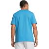 imageUnder Armour Mens Sportstyle Left Chest Short Sleeve TShirt434 Blue Topaz   Capri