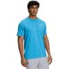 imageUnder Armour Mens Sportstyle Left Chest Short Sleeve TShirt453 Ether Blue   White