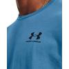 imageUnder Armour Mens Sportstyle Left Chest Short Sleeve TShirt466 Cosmic Blue   Black