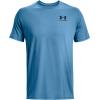imageUnder Armour Mens Sportstyle Left Chest Short Sleeve TShirt466 Cosmic Blue   Black