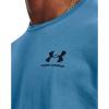 imageUnder Armour Mens Sportstyle Left Chest Short Sleeve TShirt466 Cosmic Blue   Black