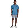 imageUnder Armour Mens Sportstyle Left Chest Short Sleeve TShirt466 Cosmic Blue   Black