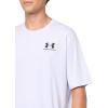 imageUnder Armour Mens Sportstyle Left Chest Short Sleeve TShirt535 Salt Purple   Black