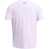 imageUnder Armour Mens Sportstyle Left Chest Short Sleeve TShirt535 Salt Purple   Black