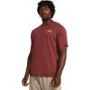 imageUnder Armour Mens Sportstyle Left Chest Short Sleeve TShirt689 Cinna Red   White