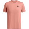 imageUnder Armour Mens Sportstyle Left Chest Short Sleeve TShirt696 Canyon Pink  