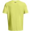 imageUnder Armour Mens Sportstyle Left Chest Short Sleeve TShirt743 Lime Yellow   Black