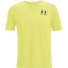 imageUnder Armour Mens Sportstyle Left Chest Short Sleeve TShirt743 Lime Yellow   Black