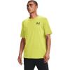 imageUnder Armour Mens Sportstyle Left Chest Short Sleeve TShirt743 Lime Yellow   Black