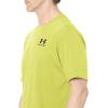 imageUnder Armour Mens Sportstyle Left Chest Short Sleeve TShirt743 Lime Yellow   Black