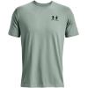 imageUnder Armour Mens Sportstyle Left Chest Short Sleeve TShirt781 Opal Green   Black
