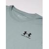 imageUnder Armour Mens Sportstyle Left Chest Short Sleeve TShirt781 Opal Green   Black