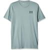imageUnder Armour Mens Sportstyle Left Chest Short Sleeve TShirt781 Opal Green   Black