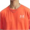 imageUnder Armour Mens Sportstyle Left Chest Short Sleeve TShirt847 Fire   White