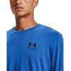 imageUnder Armour Mens Sportstyle Left Chest Short Sleeve TShirtBrilliant Blue 787Black