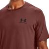 imageUnder Armour Mens Sportstyle Left Chest Short Sleeve TShirtCinna Red 688Black