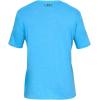 imageUnder Armour Mens Sportstyle Left Chest Short Sleeve TShirtEther Blue Medium Heather 452Black