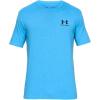 imageUnder Armour Mens Sportstyle Left Chest Short Sleeve TShirtEther Blue Medium Heather