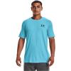 imageUnder Armour Mens Sportstyle Left Chest Short Sleeve TShirtFresco Blue 481Black