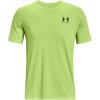imageUnder Armour Mens Sportstyle Left Chest Short Sleeve TShirtLime Foam 368Black