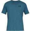 imageUnder Armour Mens Sportstyle Left Chest Short Sleeve TShirtPetrol Blue Medium Heather
