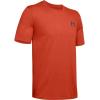 imageUnder Armour Mens Sportstyle Left Chest Short Sleeve TShirtRich Orange 830Mechanic Blue