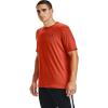 imageUnder Armour Mens Sportstyle Left Chest Short Sleeve TShirtRich Orange 830Mechanic Blue