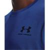 imageUnder Armour Mens Sportstyle Left Chest Short Sleeve TShirtTech Blue 432Black