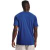 imageUnder Armour Mens Sportstyle Left Chest Short Sleeve TShirtTech Blue 432Black