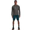imageUnder Armour Mens Tech 20 LongSleeve TShirtCarbon Heather 090Black