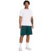 imageUnder Armour Mens Tech Wordmark Shorts449 Hydro Teal   White