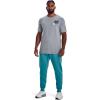 imageUnder Armour Mens UA Rival Fleece Jogger Pants433 Glacier Blue   Onyx White