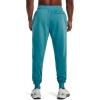 imageUnder Armour Mens UA Rival Fleece Jogger Pants433 Glacier Blue   Onyx White