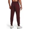 imageUnder Armour Mens UA Rival Fleece Jogger Pants690 Chestnut Red   Onyx White