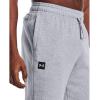 imageUnder Armour Mens UA Rival Fleece Jogger PantsMod Gray Light Heather 011Onyx White