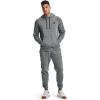 imageUnder Armour Mens UA Rival Fleece Jogger PantsPitch Gray Light Heather 012Onyx White