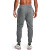 imageUnder Armour Mens UA Rival Fleece Jogger PantsPitch Gray Light Heather 012Onyx White