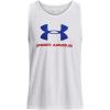 imageUnder Armour Mens UA Sportstyle Logo Tank104 White  Royal  Red