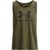 imageUnder Armour Mens UA Sportstyle Logo Tank390 Marine Od Green  Black  Black