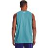 imageUnder Armour Mens UA Sportstyle Logo Tank433 Glacier Blue  White  White