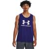 imageUnder Armour Mens UA Sportstyle Logo Tank468 Sonar Blue  White  White