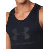 imageUnder Armour Mens UA Sportstyle Logo TankBlack 001Quirky Lime